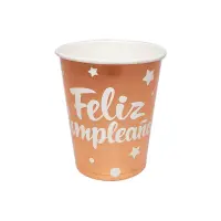 VASO DE FIESTA F.C PALO ROSA X10 (PQTX10)