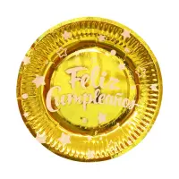 PLATO DE FIESTA F.C DORADO X10
