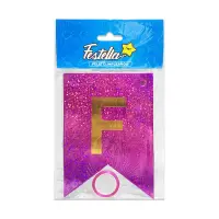 BANDERIN F.C HOLOGRAMA FUCSIA (PQTX12)