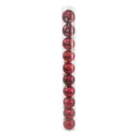 BOLA NAVIDEÑA ROJA 6CM X10