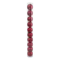 BOLA NAVIDEÑA ROJA 6CM X10