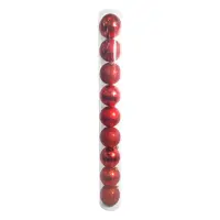 BOLA NAVIDEÑA ROJA 8CM X9