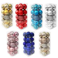 BOLA NAVIDEÑA SURTIDA 6CM X20 (5 COL)