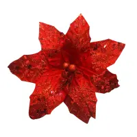 FLOR NAVIDEÑA ROJA 26CM (BJX80)
