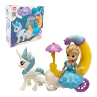 UNICORNIO CON PRINCESA LUZ Y SONIDO