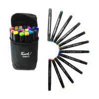 SET DE MARCADORES DOBLE PUNTA X24 COLORES