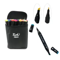 SET DE MARCADORES DOBLE PUNTA X36 COLORES
