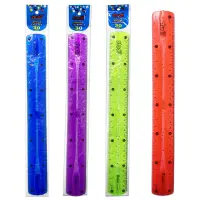 REGLA FLEXIBLE COLORES 30CM (PQTX24)