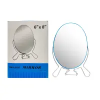 ESPEJO OVALADO DOBLE CARA CON AUMENTO 6*8" (CJX12)