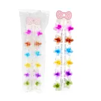 MINI GANCHO FLOR PARA CABELLO 4CM (PQTX12)