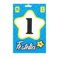 GLOBO NEGRO 16" #1 (PQTX25)