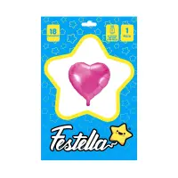 GLOBO CORAZON FUCSIA 18" (PQTX25)