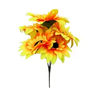 RAMO GIRASOLES ARTIFICIALES X5 32CM