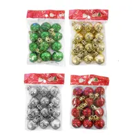 BOLA NAVIDEÑA SURTIDA 3CM X12