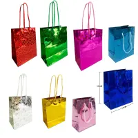 BOLSA REGALO HOLOGRAMA MINI  11.5*14.5*6.5CM (PQTX12)